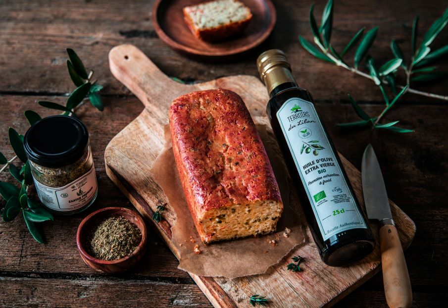 Olive Oil, Salmon & Zaatar Cake