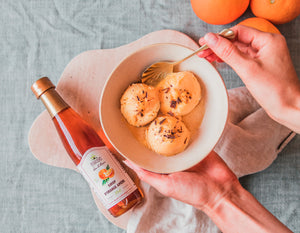 Citrus Sorbet with Bitter Orange Syrup