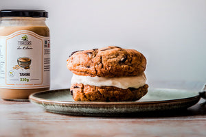 Chocolate & Tahini Ice Cream Cookies