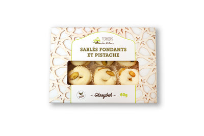 Buttery Pistachio Shortbread: Ghreybeh