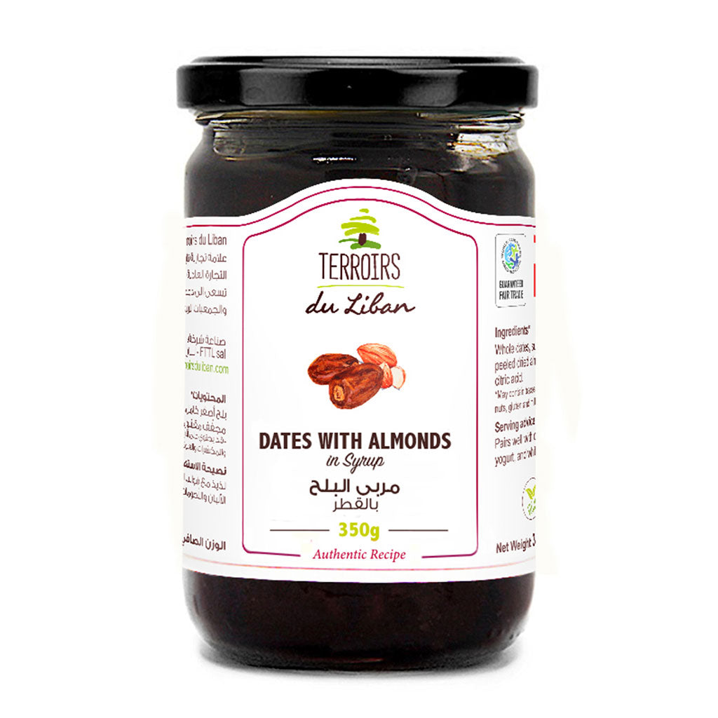 Dates with Almonds in Syrup